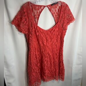 Abercrombie & Fitch Pink Lace Mini Dress